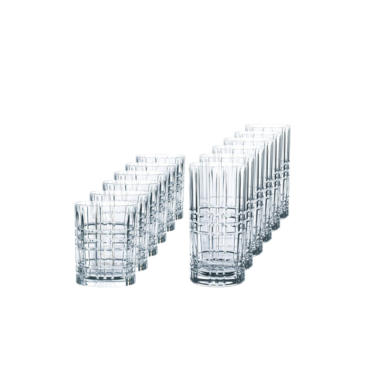 Set bicchieri Highland Nachtmann in cristallo design Square 12 pezzi