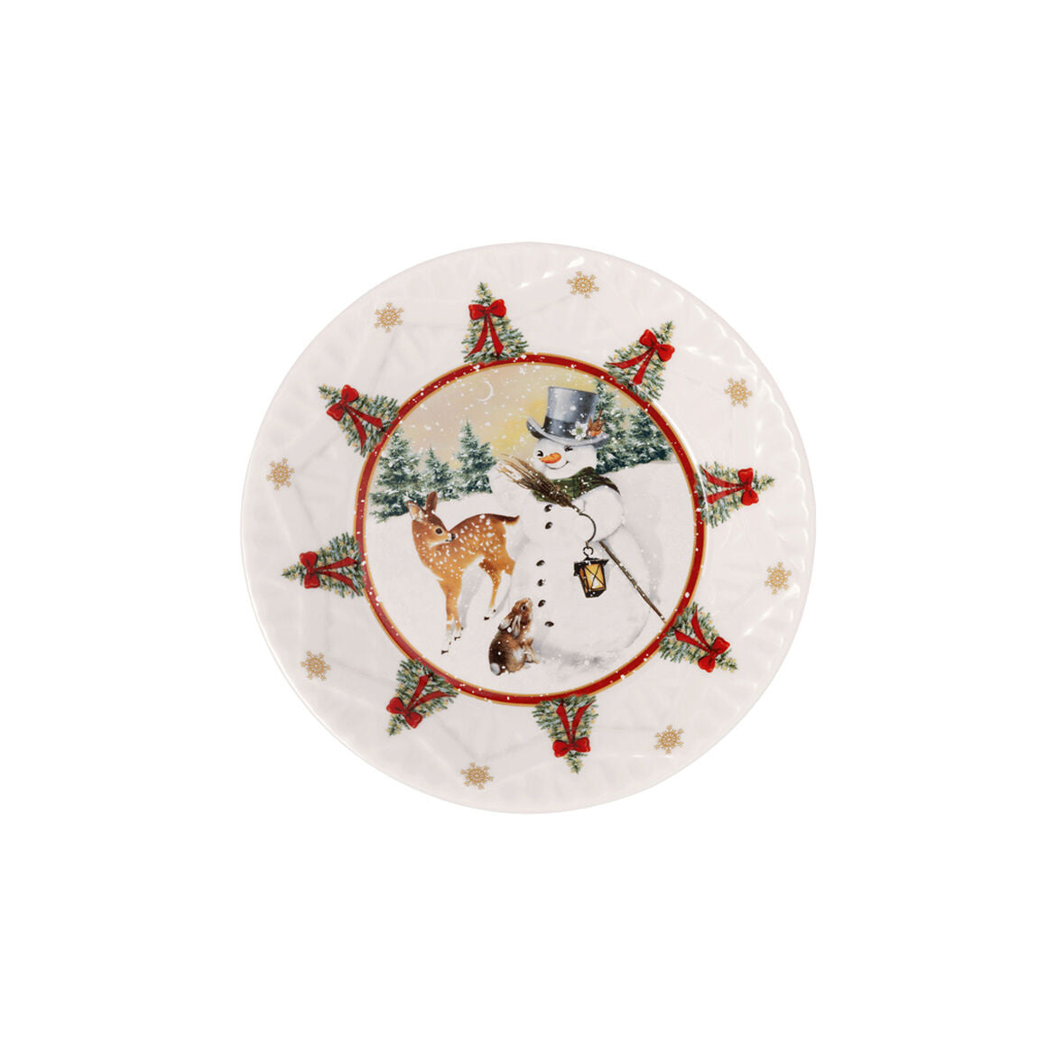 Ciotola Pupazzo di Neve Villeroy & Boch in porcellana decorata 16,5 cm