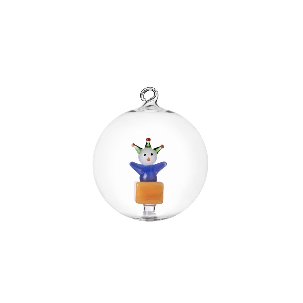 Pallina di Natale Schiaccianoci Ichendorf in vetro borosilicato 8cm