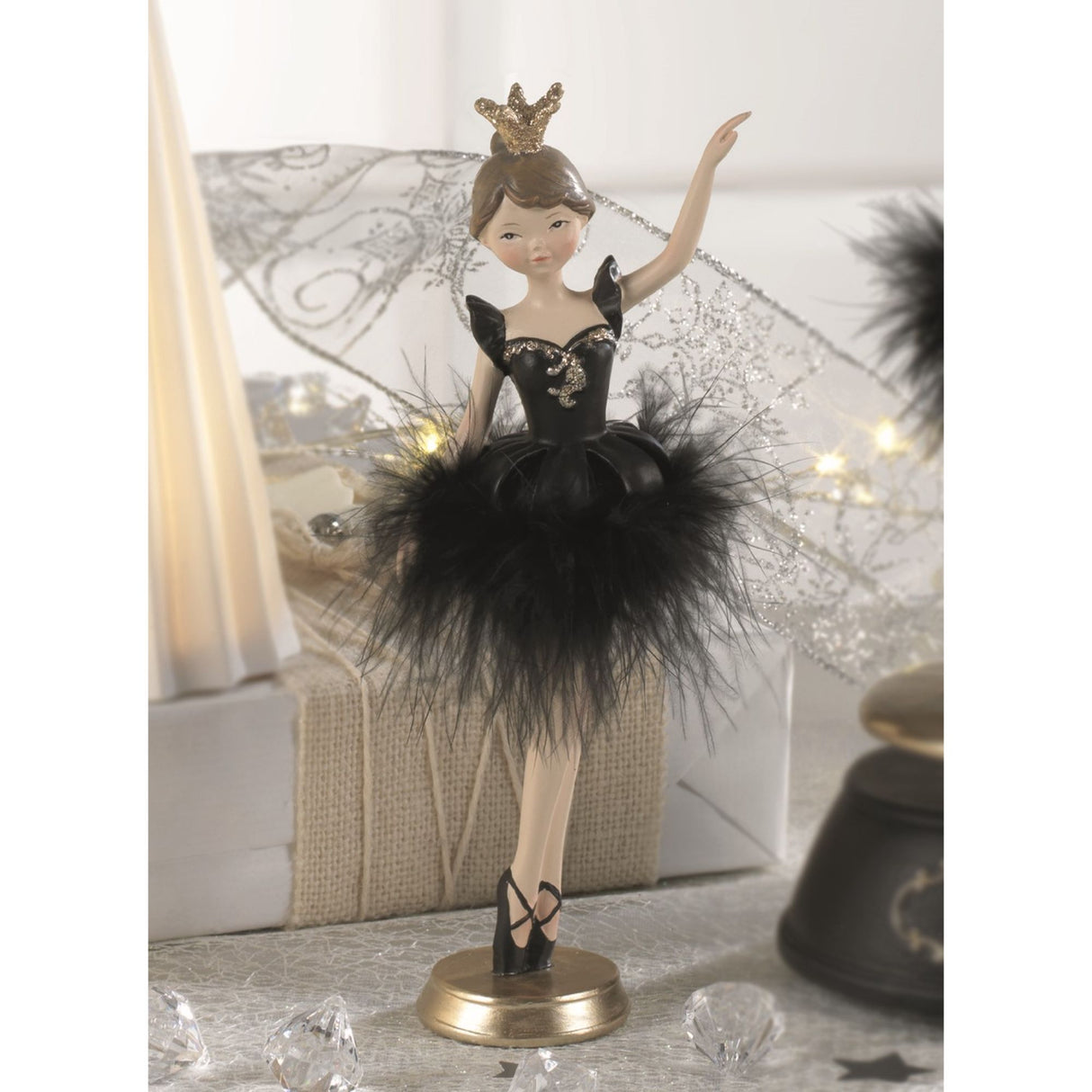 Statuetta ballerina Mascagni Casa in resina decorativa 21 cm