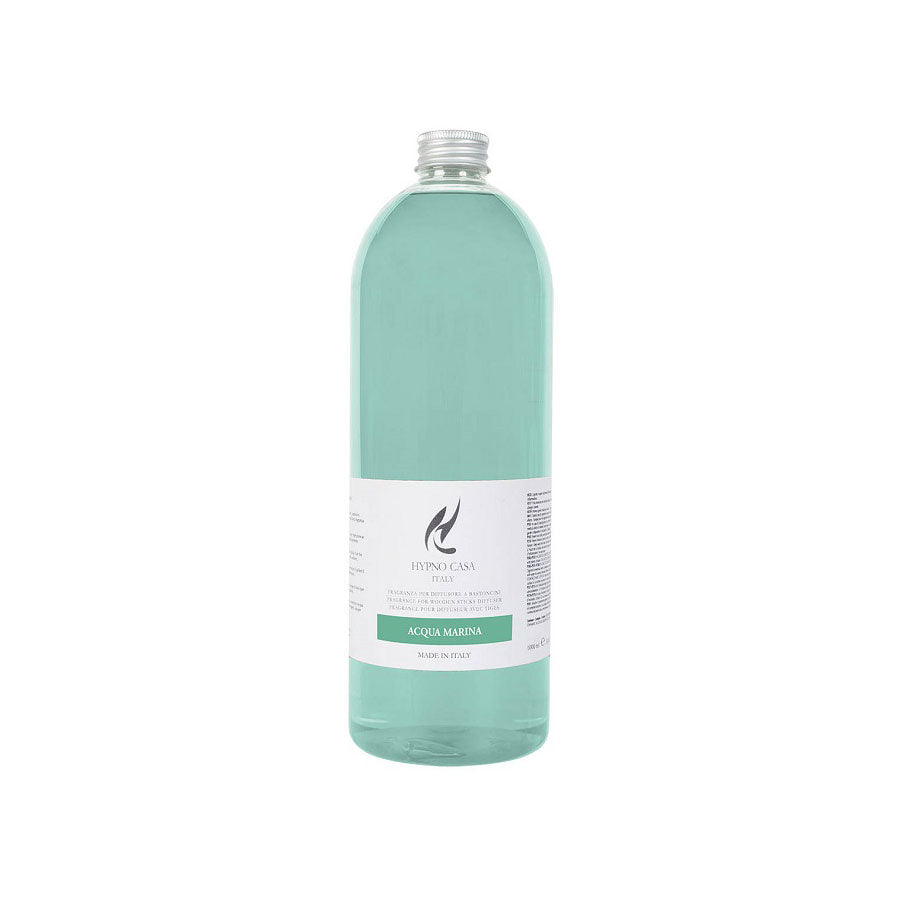 HYPNO CASA Ricarica per Diffusore a Bastoncini Profumatore Acqua Marina Eco 1000ml