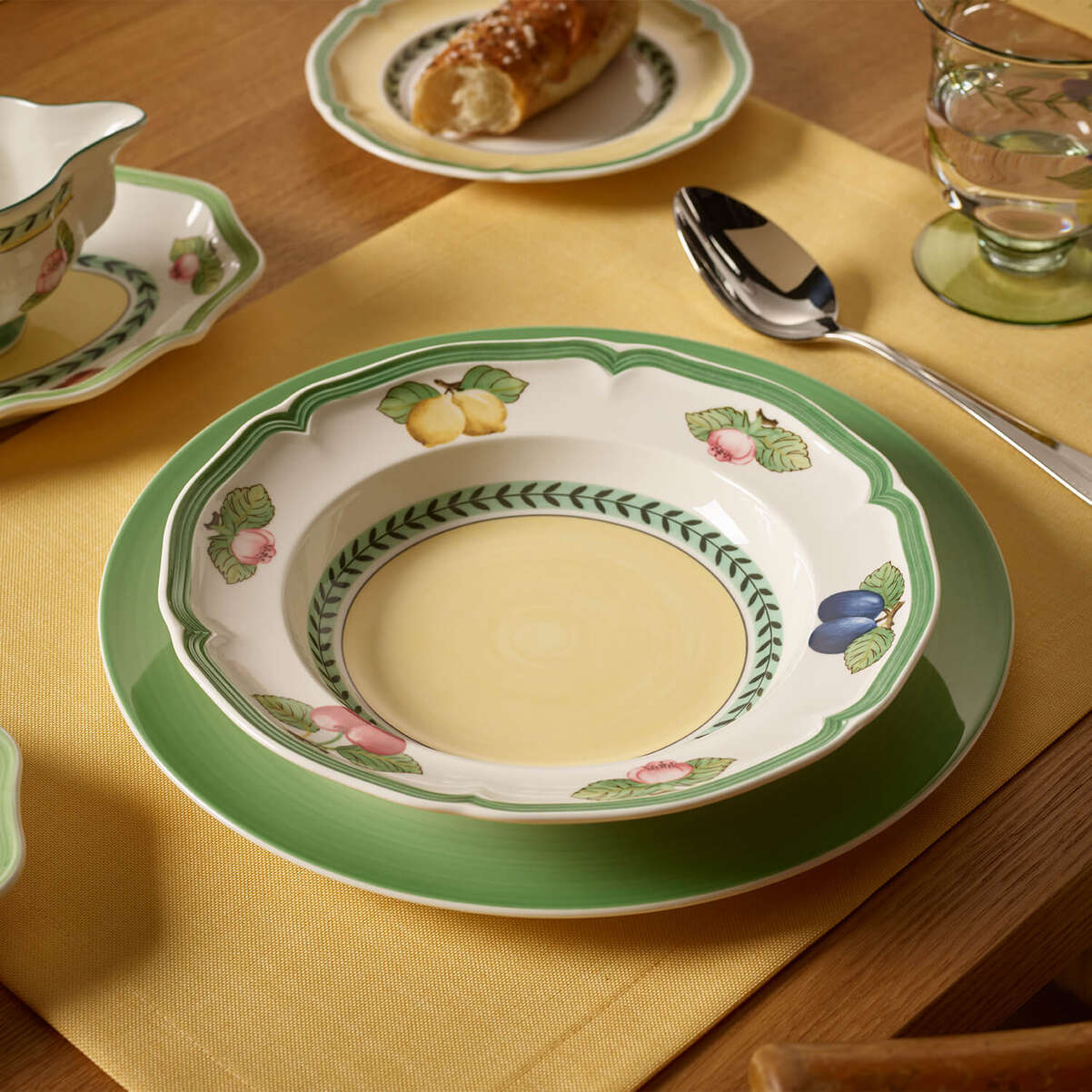 VILLEROY & BOCH French Garden Fleurence Piatto Fondo 23cm Porcellana