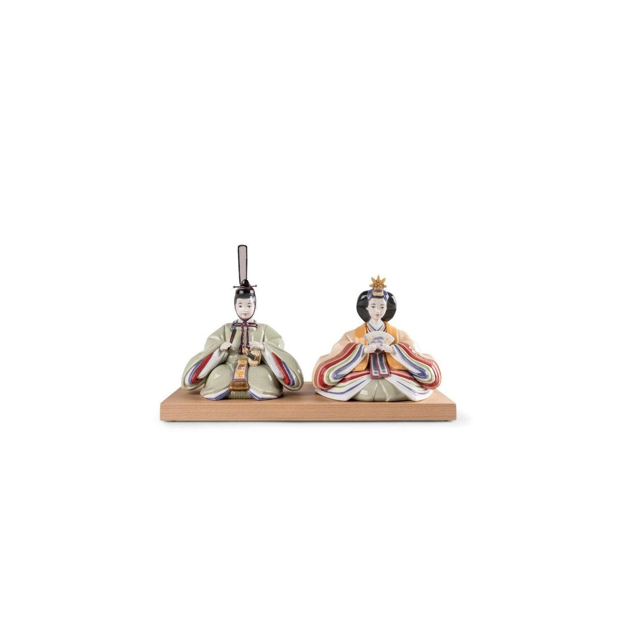Statuine Hina Dolls Lladrò in porcellana decorata 25x41 cm