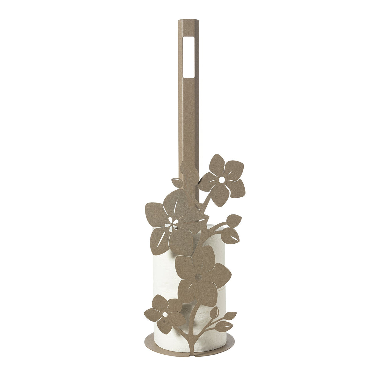Porta carta igienica Fior di Loto Arti & Mestieri in ferro beige 50x15cm