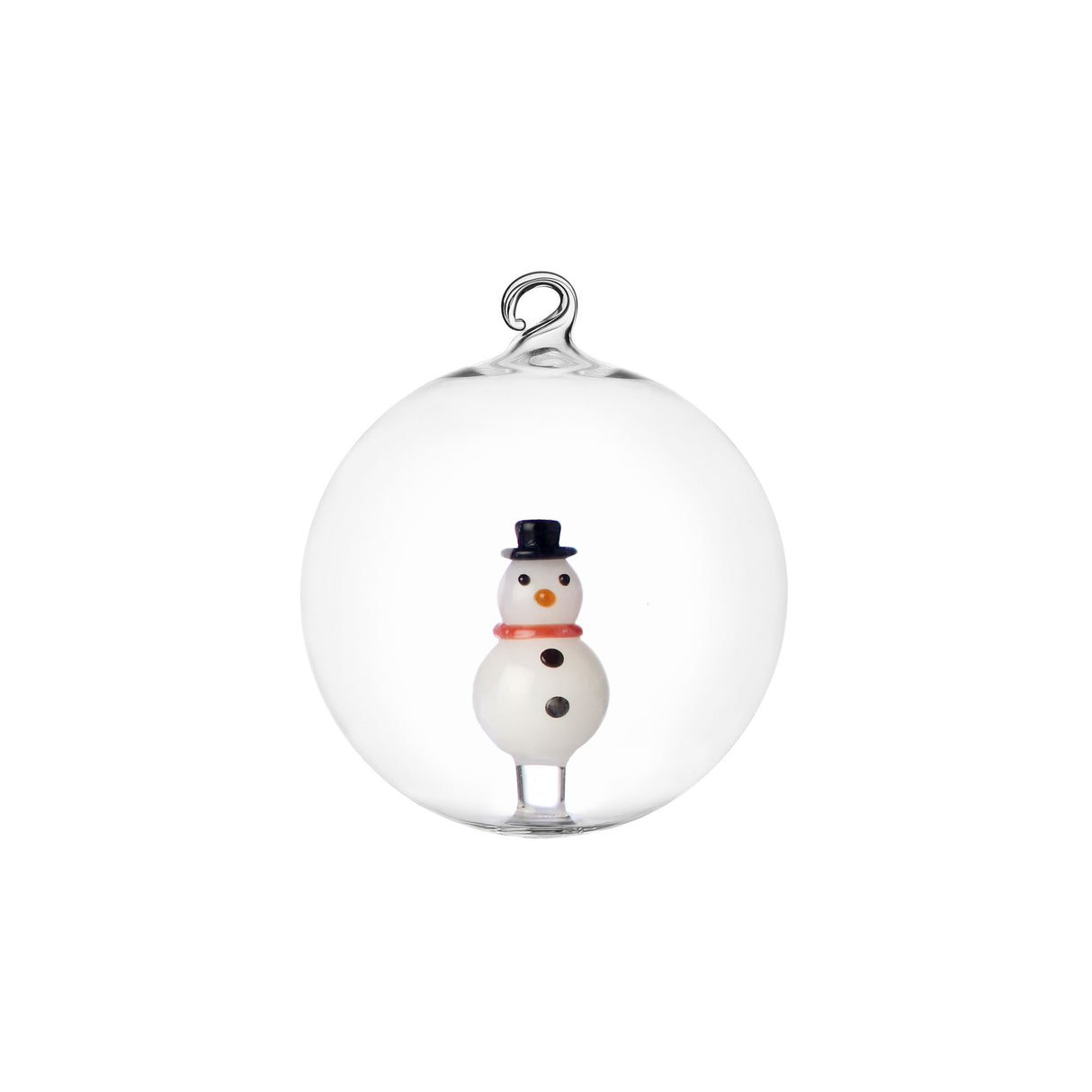 Pallina con pupazzo di neve Ichendorf in vetro borosilicato 8 cm