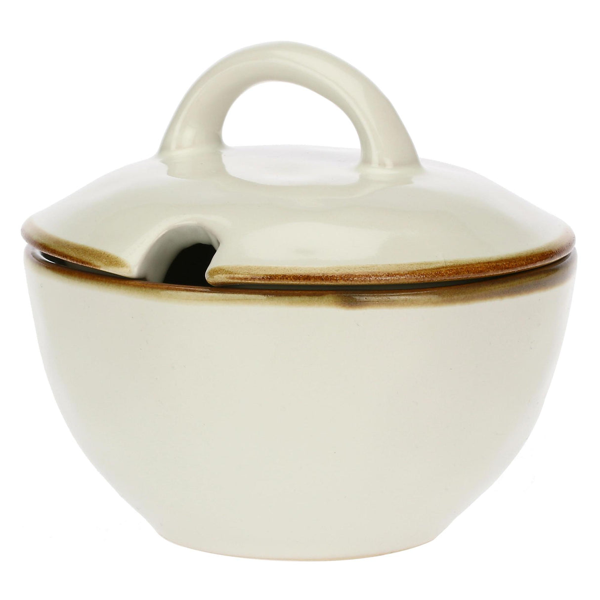 Zuccheriera Concerto Rose & Tulipani in stoneware 250 ml diametro 11 cm
