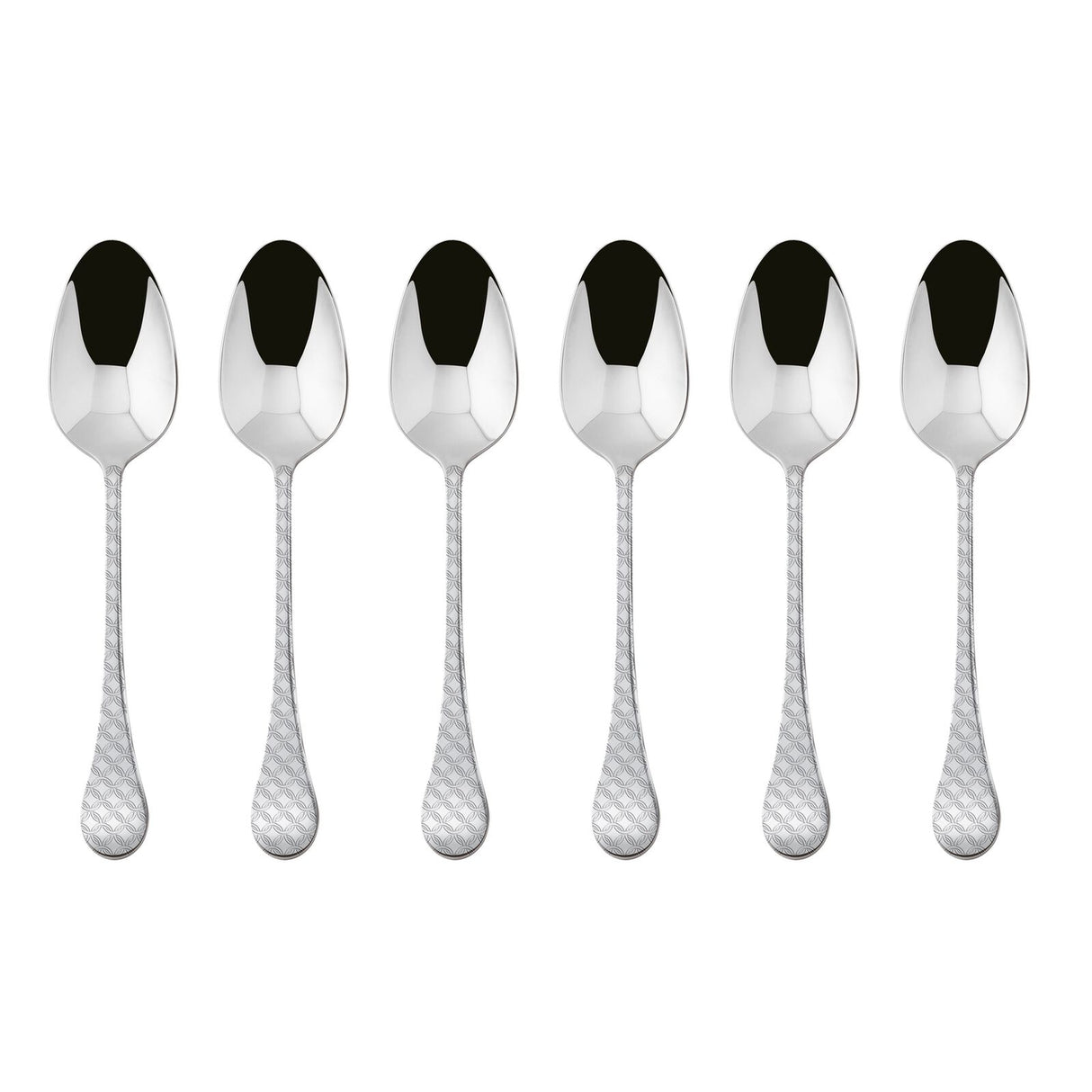 Set 6 cucchiaini moka Taormina Sambonet in acciaio inox lucido