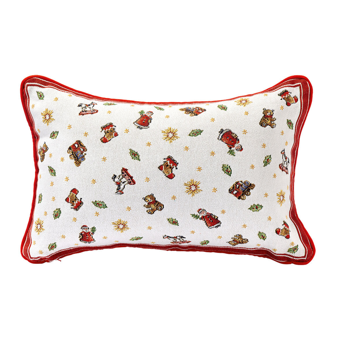 Cuscino natalizio Toy's Fantasy Villeroy & Boch in tessuto gobelin 32x48 cm