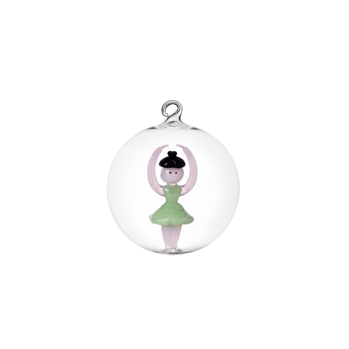 Pallina di Natale Ballerina Ichendorf in vetro borosilicato 8 cm