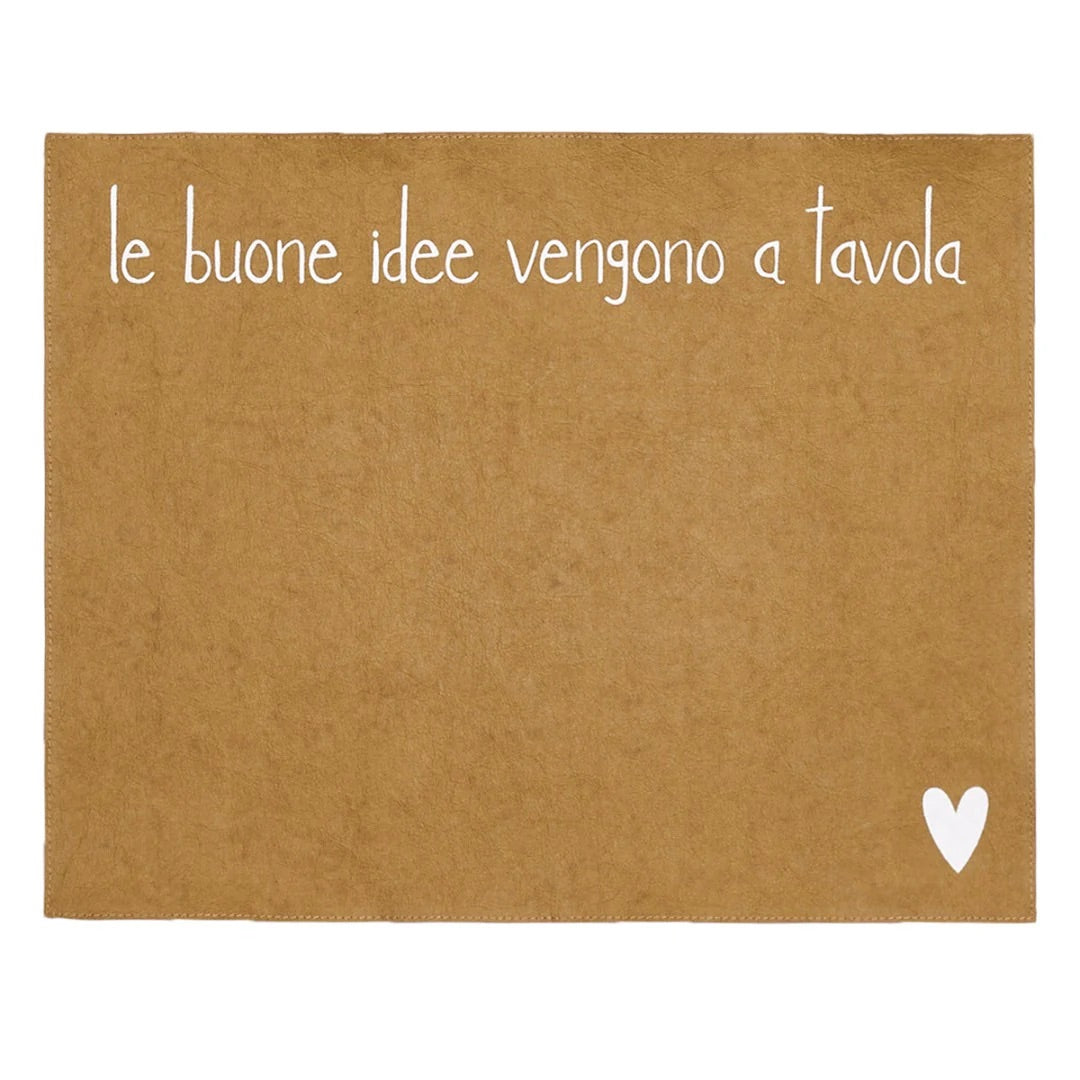 Tovaglietta Simple Day in fibra di cellulosa con scritta 36x45 cm