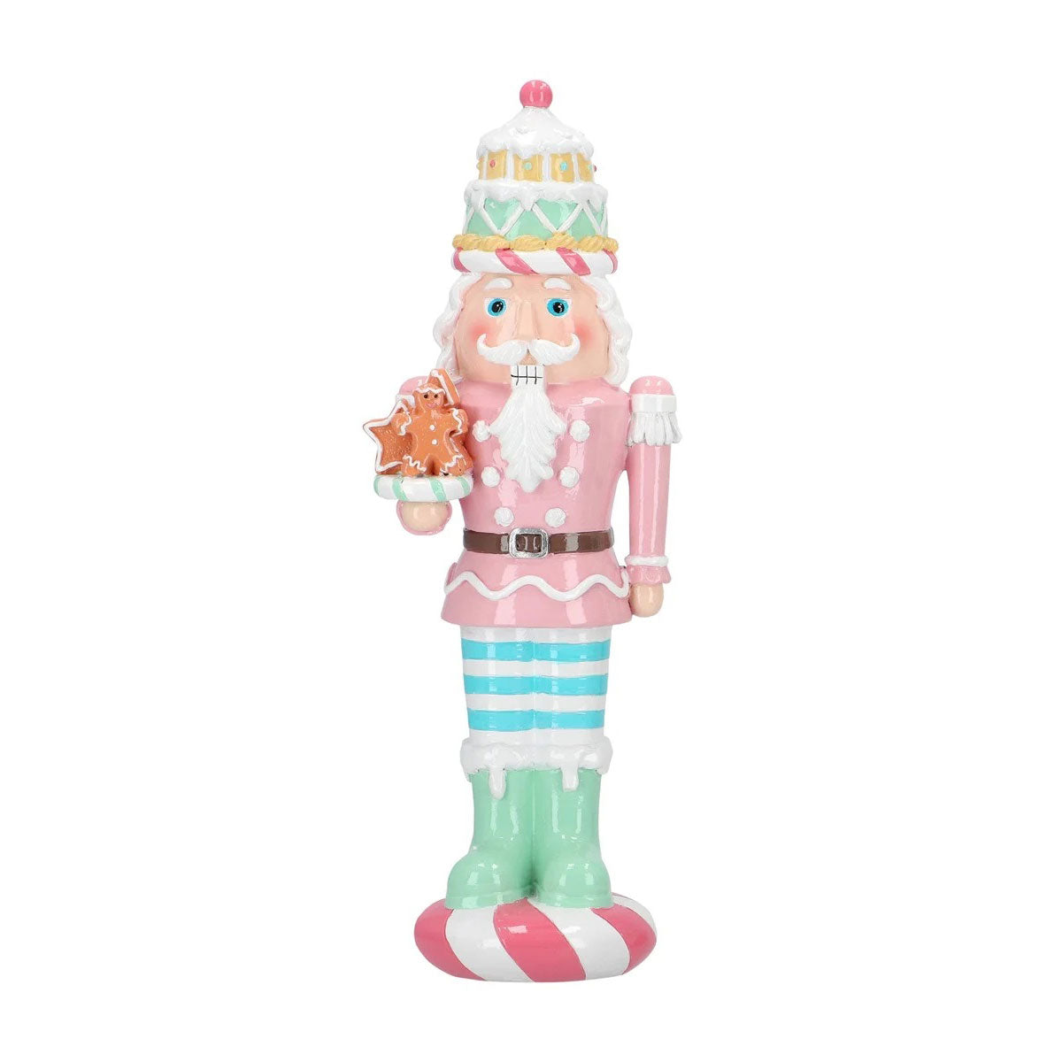 Schiaccianoci Pasticciere Timstor in poliresina decorato 35,5 cm
