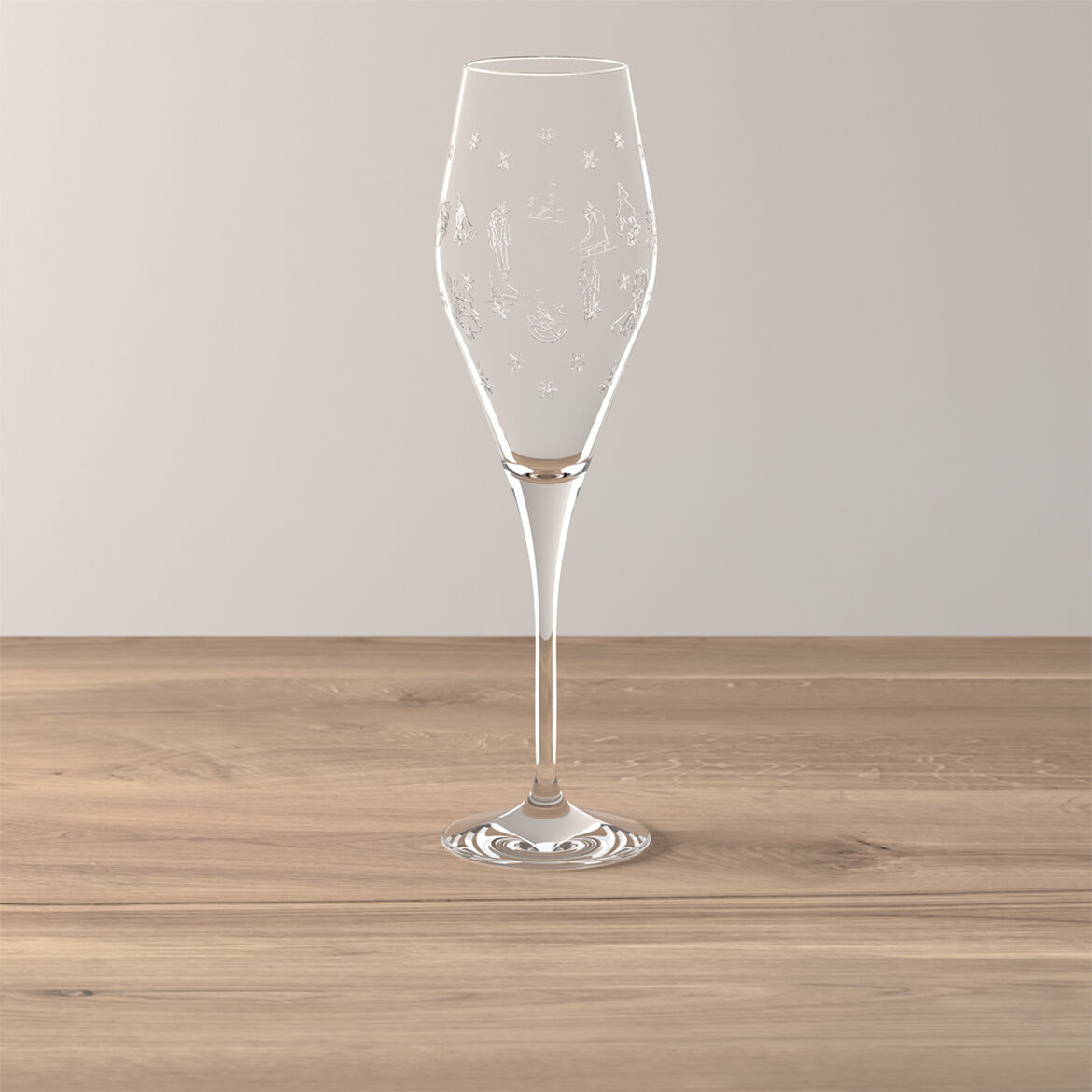Set 2 flute champagne Villeroy & Boch Toy's Delight in cristallo decorato