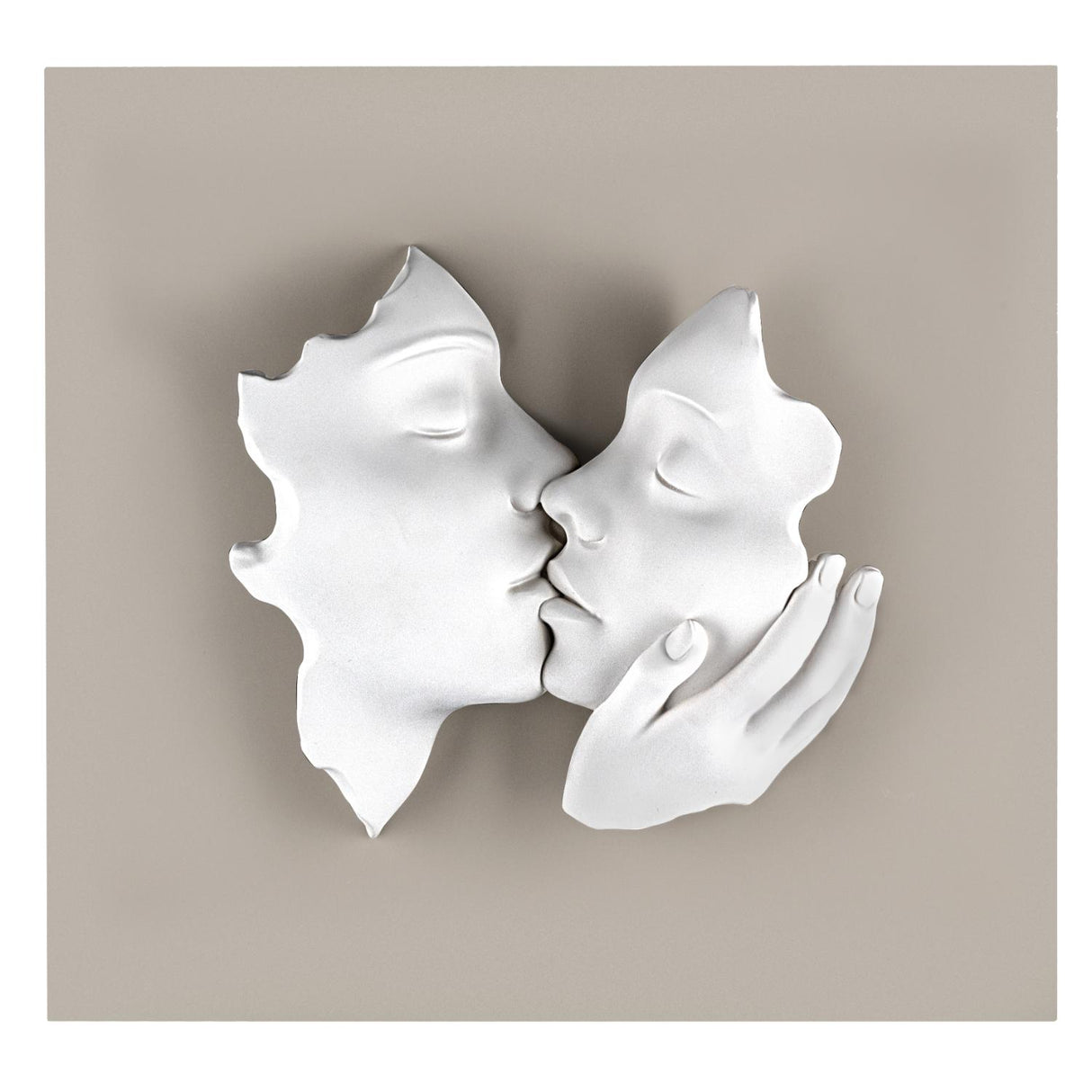 Corno Pulcinella Bongelli Preziosi in marmorino bianco argento 21 cm