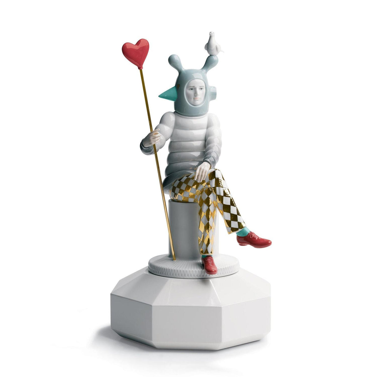 Scultura The Lover II Lladrò in porcellana decorata 38x22 cm