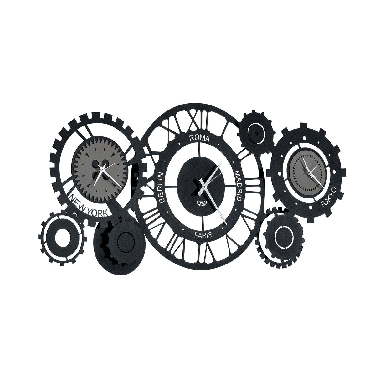 Orologio da parete Fuso Meccano Arti e Mestieri in metallo 50 cm