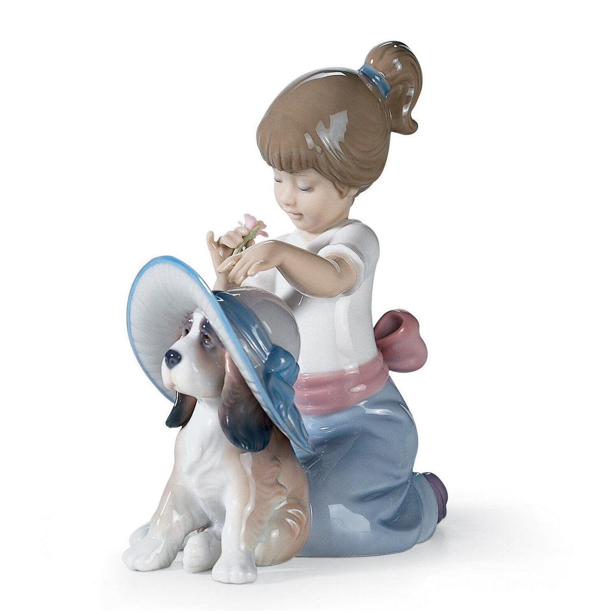 Statuetta Bimba Un Tocco D'Eleganza Lladrò porcellana 15x13 cm