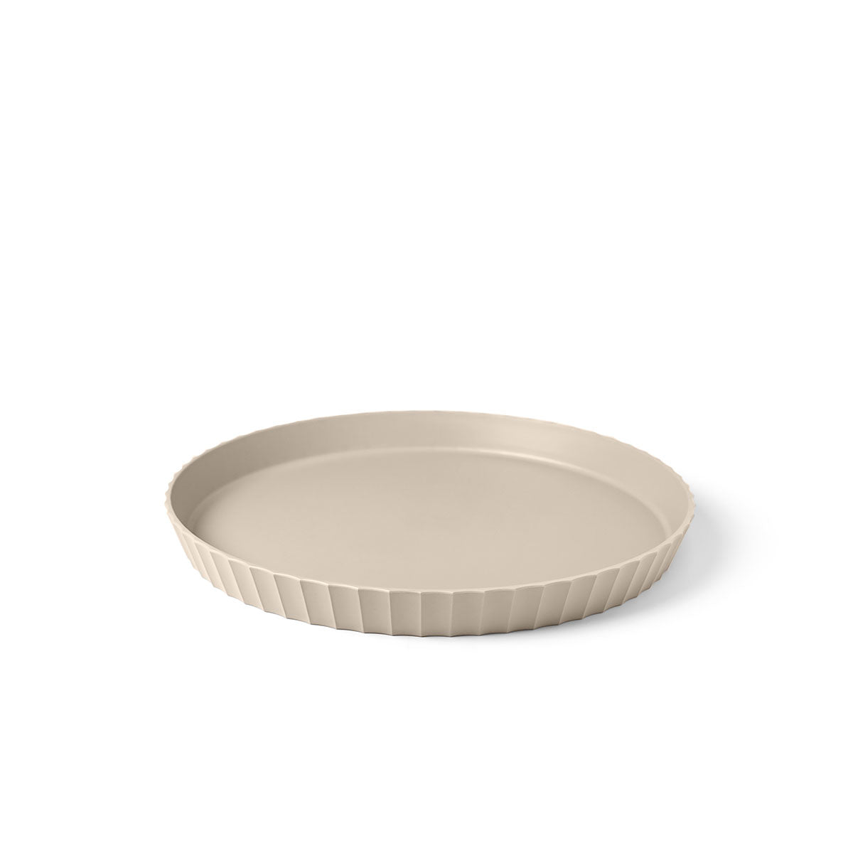 Vassoio rotondo Atena Blim Plus in polipropilene color moka 30 cm