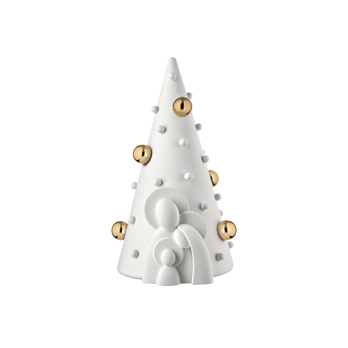 Presepe Natività con albero Bongelli Preziosi in marmorino 15 cm