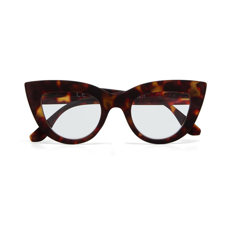 Occhiali da lettura Claudia Okkia cat eye fantasia avana +2.00 diottrie