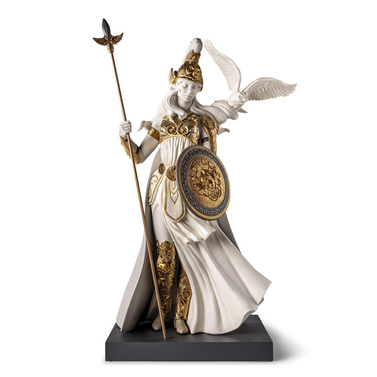 Scultura dea Atena Lladrò in porcellana 72x44 cm