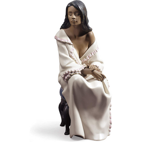 Statuina Risveglio NAO in porcellana fatta a mano 40x13 cm