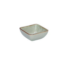 Set 6 ciotole Concerto Rose & Tulipani in stoneware verde 8 cm
