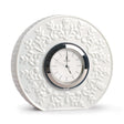 Orologio da tavolo Lladrò in porcellana con decoro floreale 10x11 cm