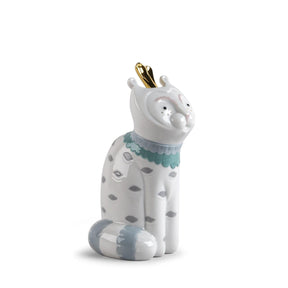 Statuetta gatto Amici Sorprendenti Lladrò porcellana lucida 19x9 cm