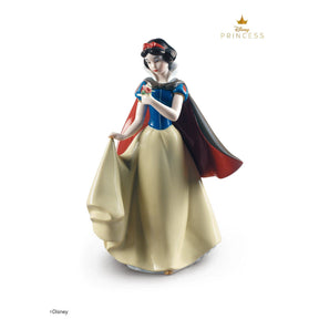 Statuetta Biancaneve Lladrò in porcellana glitterata 26x18 cm