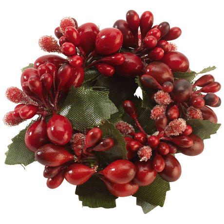 Portatovagliolo Villeroy & Boch con bacche rosse in plastica 6 cm