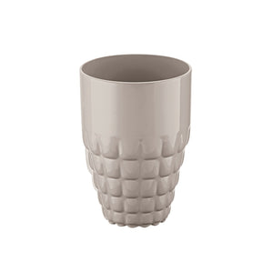 Bicchiere alto Tiffany Guzzini in acrilico grigio tortora 510 ml
