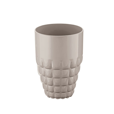 Bicchiere alto Tiffany Guzzini in acrilico grigio tortora 510 ml