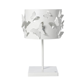 Lampada da tavolo Farfallosa Arti e Mestieri in metallo bianco design farfalla