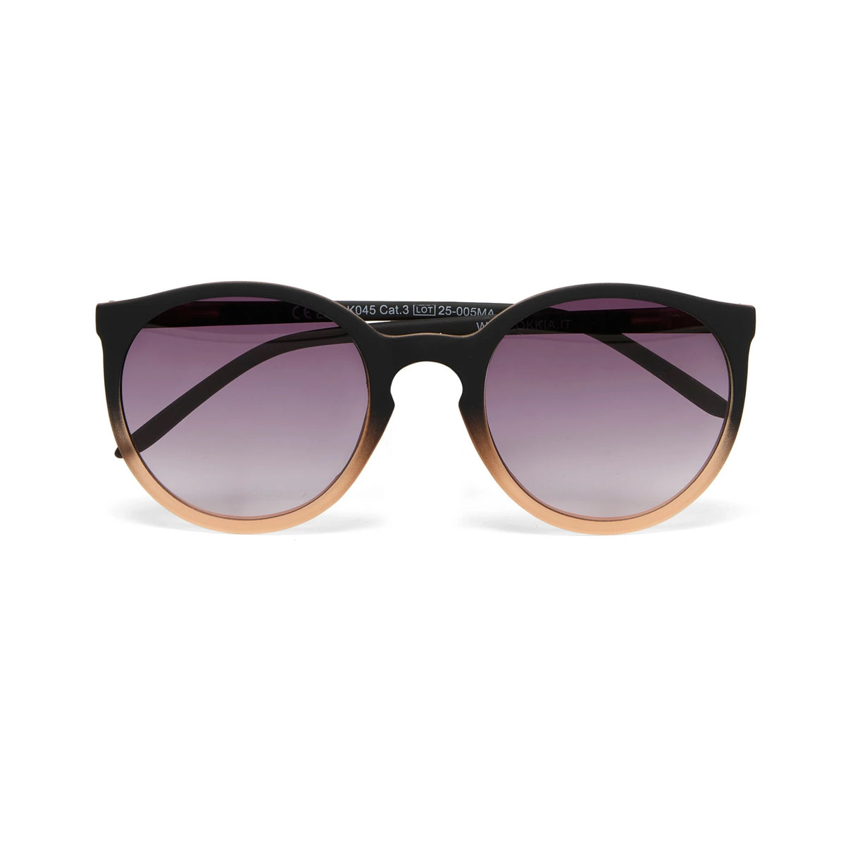 Occhiali da sole Berlino Okkia montatura soft touch nero e rosa