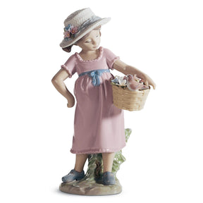 Statuetta Come Sei Carino Lladrò in porcellana lucida 21x12 cm