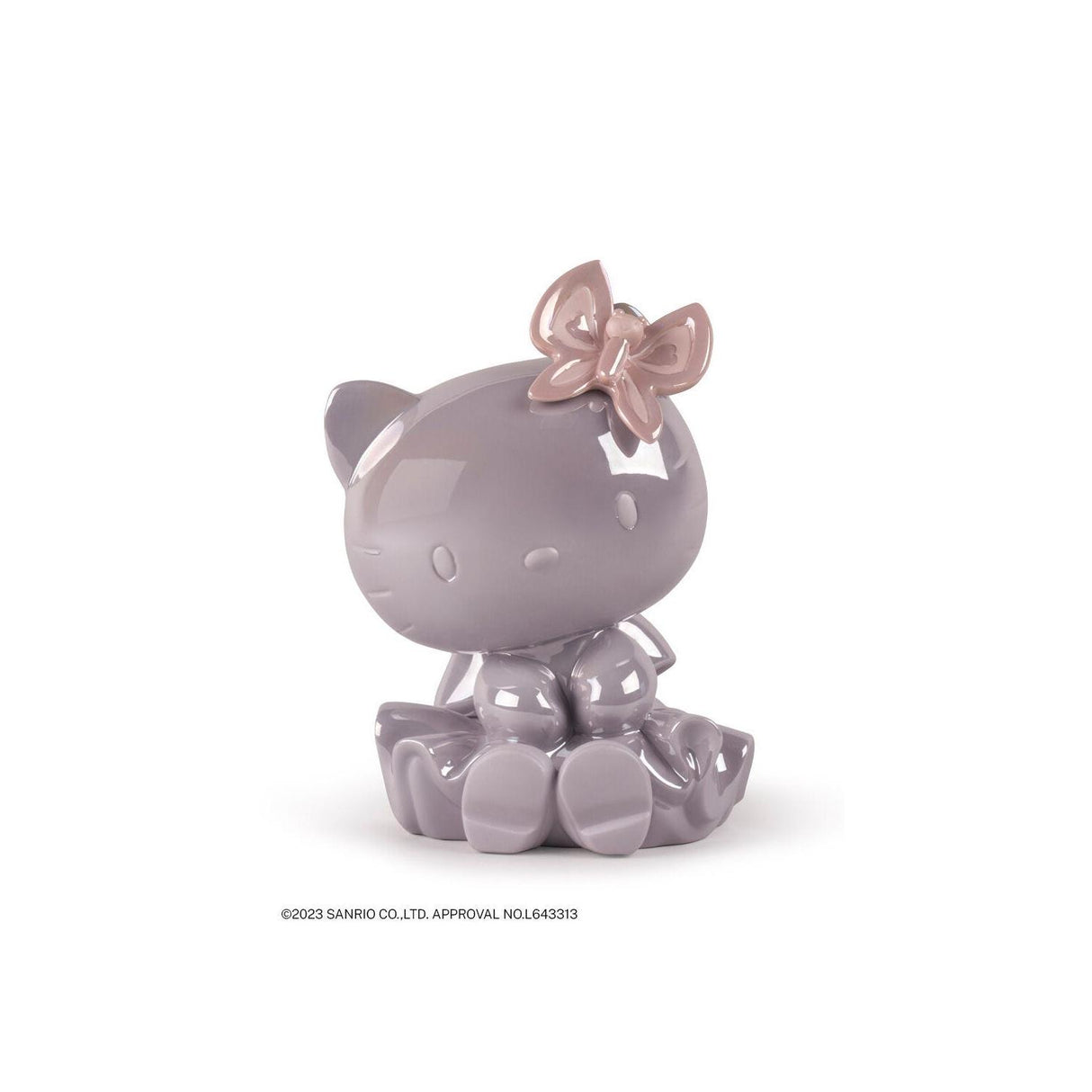 Statuetta Hello Kitty Lladrò in porcellana decorazione moderna 23x16 cm