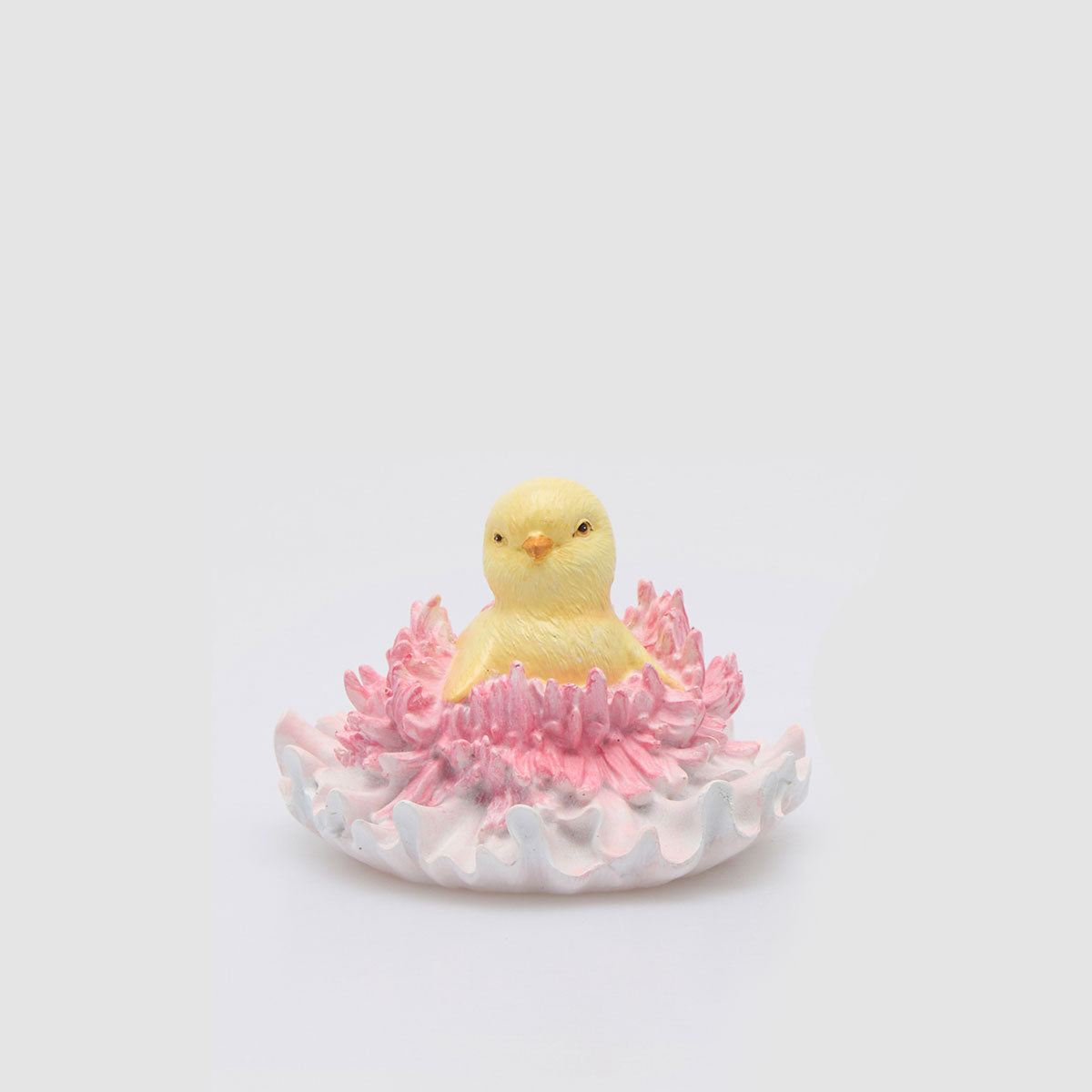 Uovo di Pasqua EDG in vetro da appendere con decoro rose 8 cm