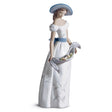 Statuina Donna Fragranze e Colori Lladrò in porcellana lucida 41 cm