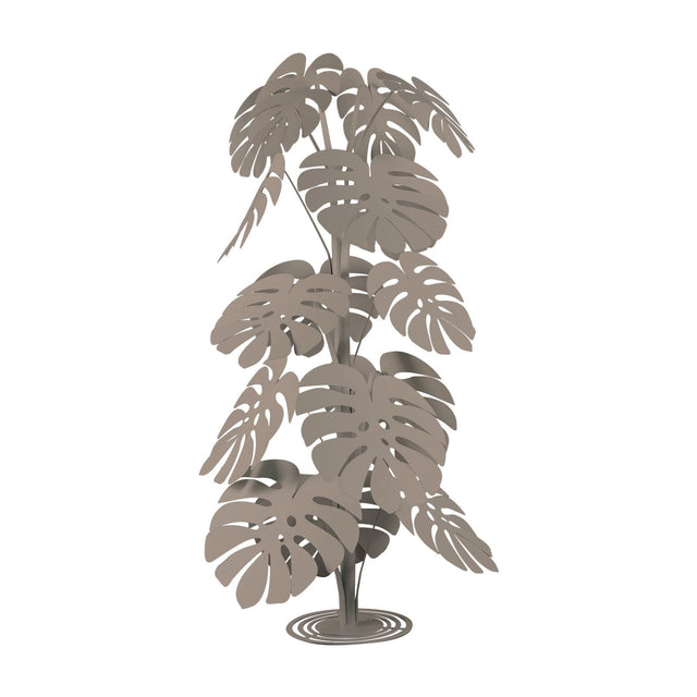 Pianta Monstera Arti & Mestieri in metallo beige grande