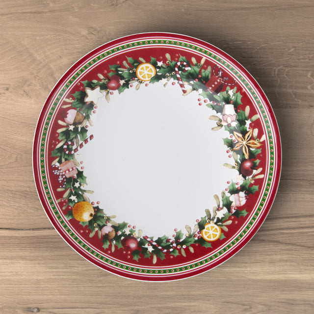 Piatto piano Winter Bakery Delight Villeroy & Boch in porcellana 27 cm