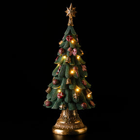 Albero di Natale EDG in resina con luci LED e musica 60 cm