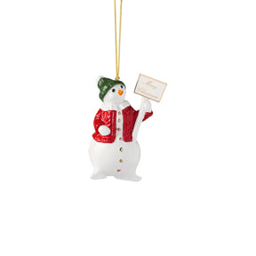 Addobbo Pupazzo di Neve Villeroy & Boch in porcellana premium 9,5 cm