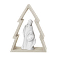 Presepe Natività Bongelli Preziosi in marmorino bianco altezza 16 cm
