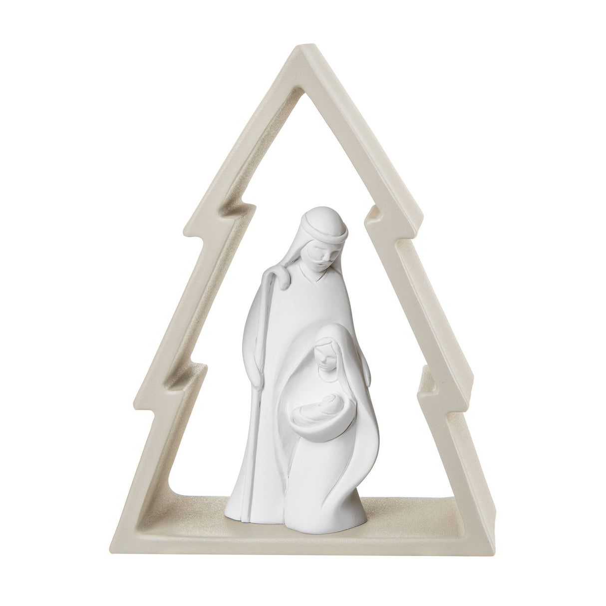 Presepe Natività Bongelli Preziosi in marmorino bianco altezza 16 cm