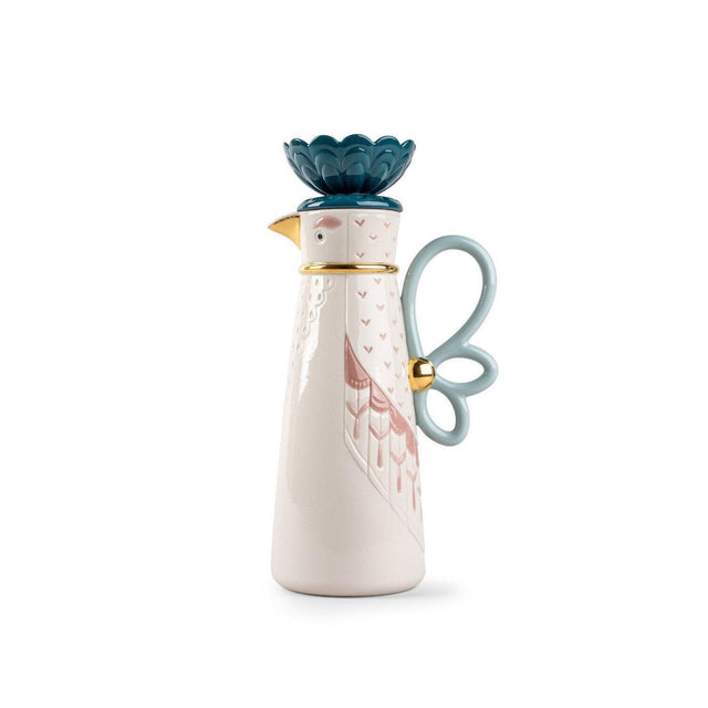 Caffettiera Kawki Lladrò in porcellana decorata 29x15 cm