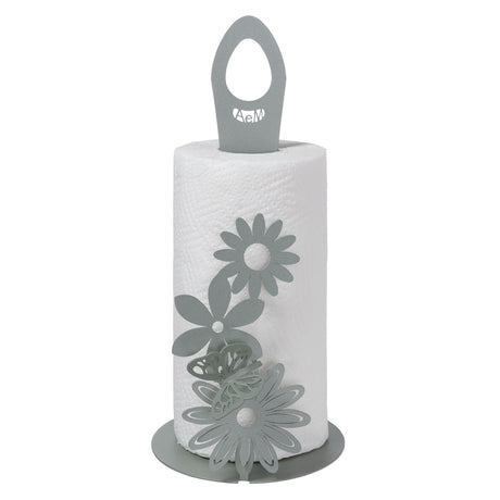 Portarotoli Margherite Arti & Mestieri in metallo design floreale
