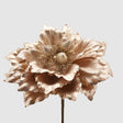 Fiore di magnolia EDG in materiale metallizzato color oro 28 cm