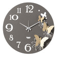 Orologio da parete Butterfly Flowers Arti & Mestieri in metallo sagomato