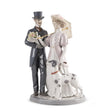 Statuina Passeggiata Romantica Lladrò in porcellana con coppia e dalmata