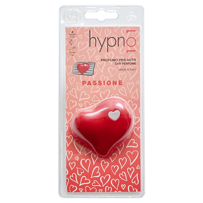 Profumatore auto Cuore Hypno Casa fragranza Passione rosso con clip